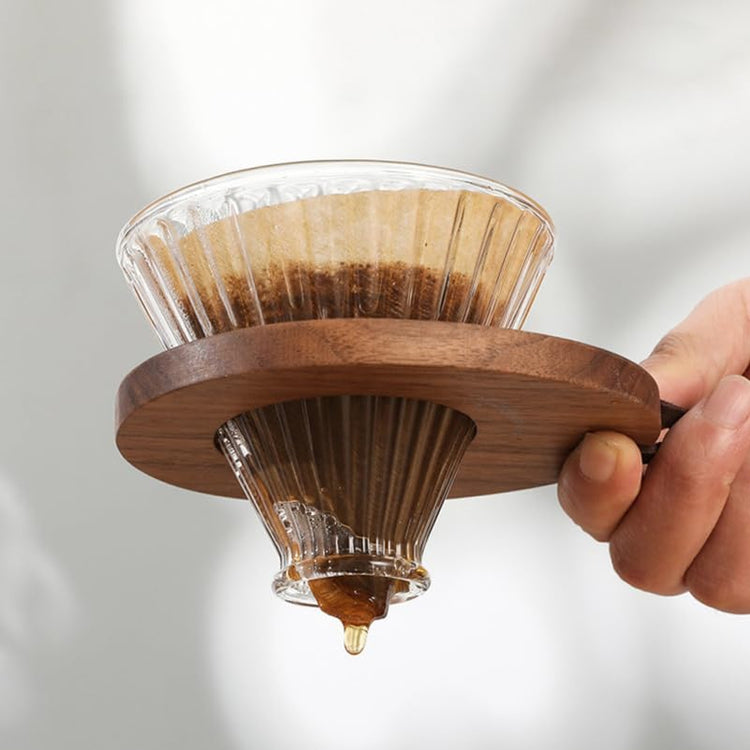 Wooden Coffee Dripper Stand Coffee Maker Stand