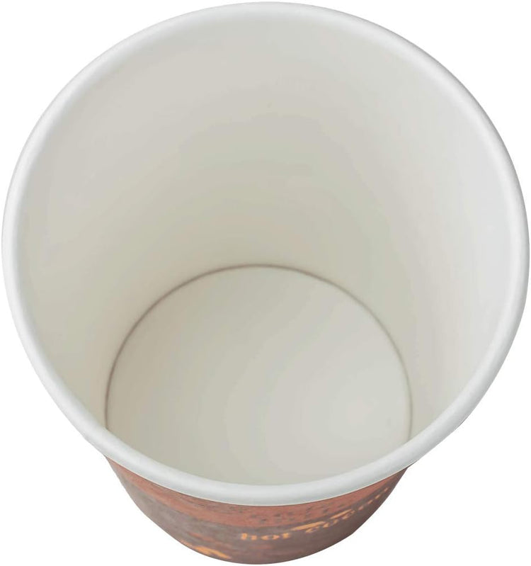 Karat 12 oz Paper Hot Coffee Cups [1000 ct] Disposable, Leak-Resistant Double Poly-Lined Cups for Hot Beverages - Ideal for Cafes & Restaurants, 90mm (C-K512)