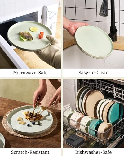 Ceramic Plates and Bowls Set (12 Count)