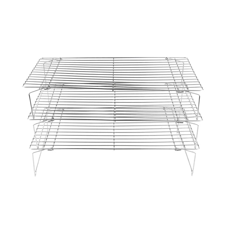 Met Lux 15.7 x 9.8 x 8.3 Inch Wire Baking Rack Set 1 Dishwashable Oven Wire Rack Set