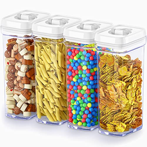 Airtight Food Storage Containers with White Lids 1.7L (02 - 1.4 Liters (Set of 4))