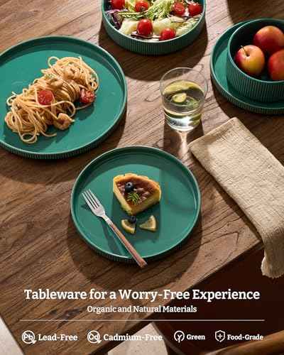 Stoneware Dishes Dinnerware Sets for 6 (18 Count)