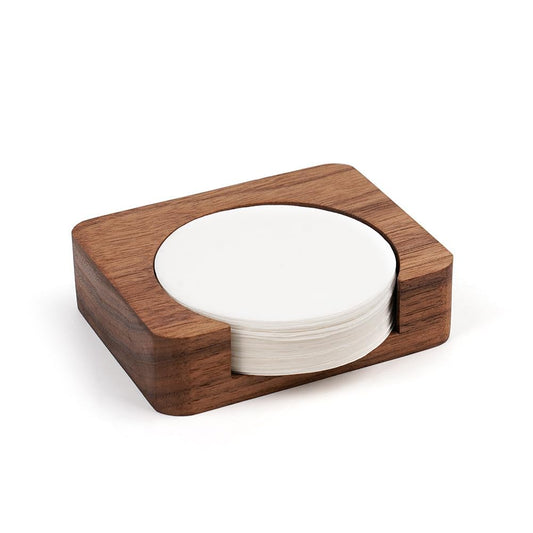 Wood Espresso Paper Filter Holder Stand 63mm