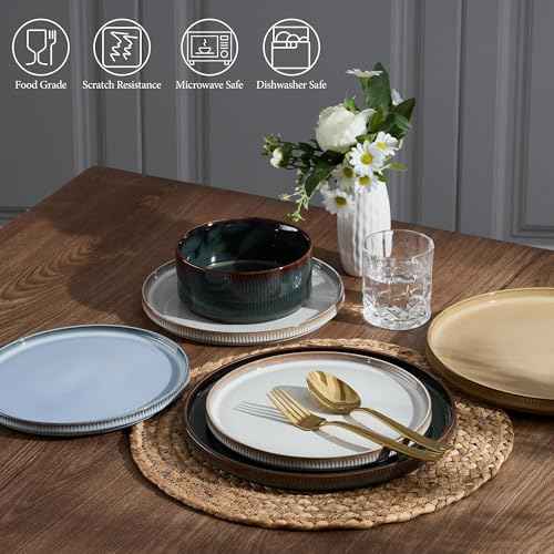 12 Piece Plates and Bowls Sets