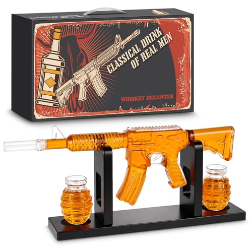 AR15 Whiskey Gun Decanter Set for Men