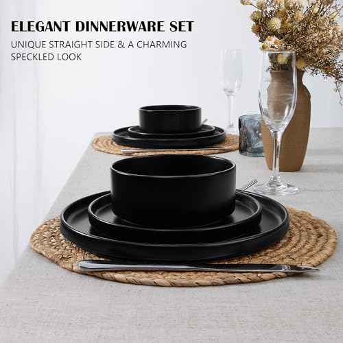 Black Dinnerware Sets for 6 (18 Count)