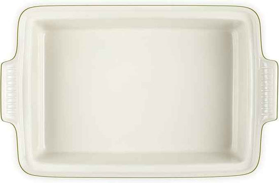 Le Creuset Stoneware Heritage Rectangular Covered Casserole, 4 qt., Olive