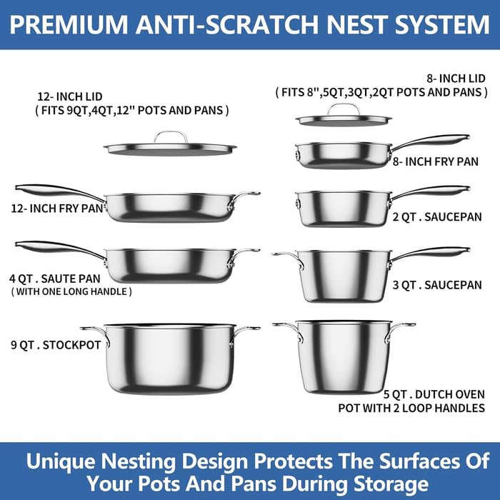 9pc Stainless Steel Pro