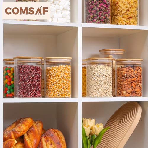 Square Glass Containers with Lids 1.2 Qt (1.2 qt x 9)