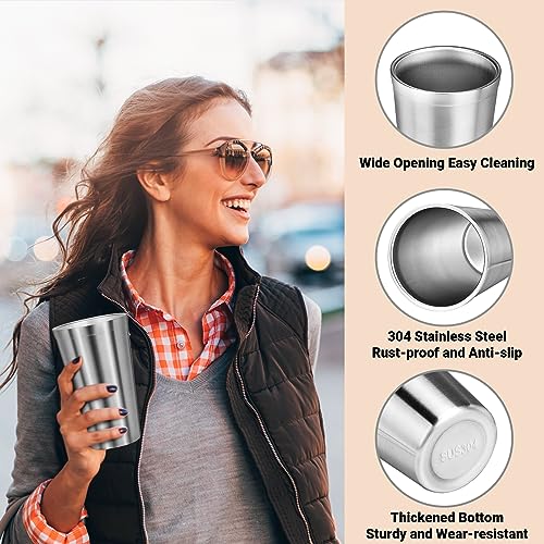 Stainless Steel Cups (classic straight / 16oz,12pcs)