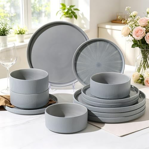 Stoneware Dinnerware Sets for 4 (12 Count)