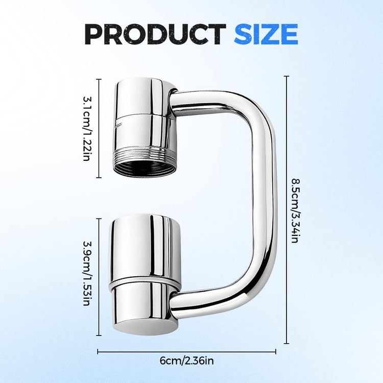 1440° Rotatable Faucet Aerator Extension