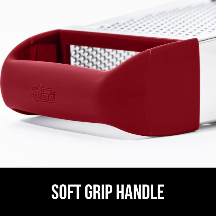 XL 4 Sided Stainless Steel Cheese Grater With Measurement Container