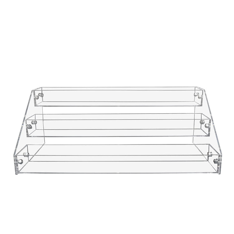 3 Tier Clear Acrylic Spice Rack Organizer for Cabinet Countertop