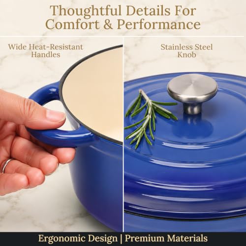 Nonstick Enameled Cast Iron Cookware Set