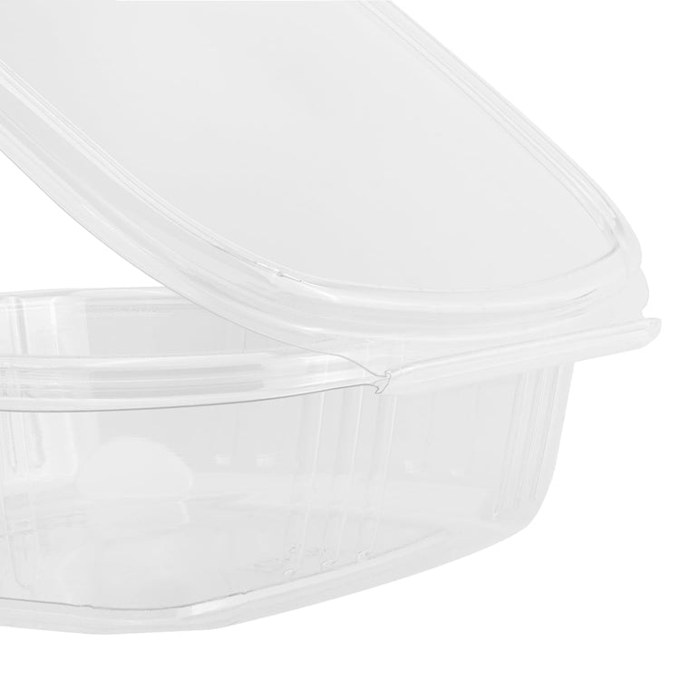 24oz 200 ct PET Clamshell Square Deli Containers (200 Count)