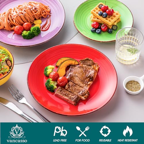 Bonita Dinnerware Set Multicolor Stoneware 12 Pieces Service for 4