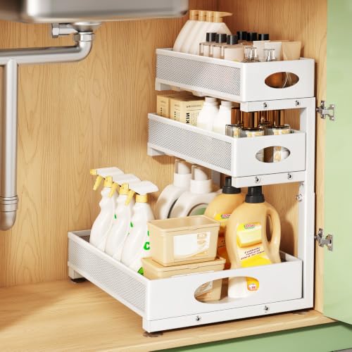 Under Sink Organizer 3 (1-Pack / White)