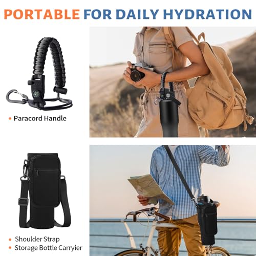 32oz Insulated Water Bottle with Carrier Bag (Shadow / 32 Ounces)