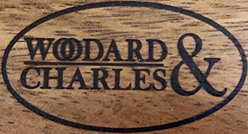 Woodard & Charles Acacia Wood 12" Salad Bowl with Salad Hands (12" x 5" Acacia Wood Bowl with Salad Hands)