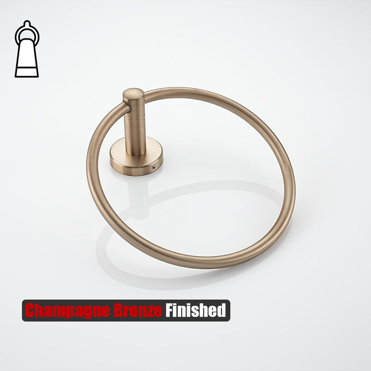 Towel Ring Champagne Bronze