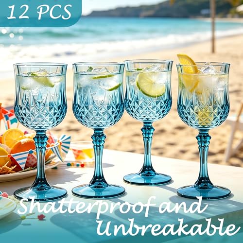 12Pack Plastic Wine Glasses (12 Count)