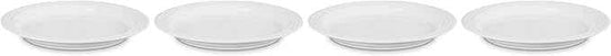 Le Creuset Stoneware Set of 4 Dinner Plates, 10.5" each, White