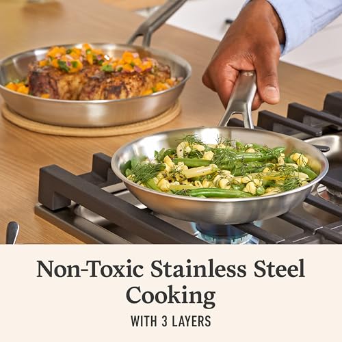 Brushed 3 Ply Stainless Steel Cookware Set w