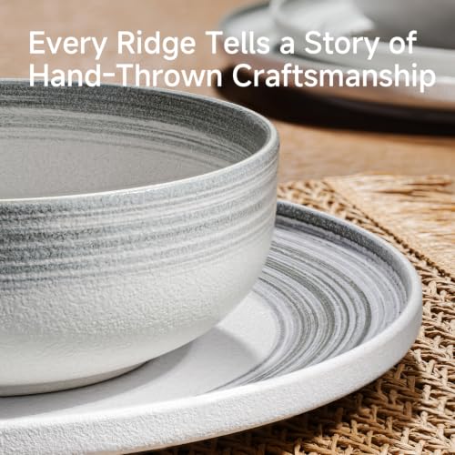 Stoneware Dinnerware Set (Blue / Service for 6-18Pcs)