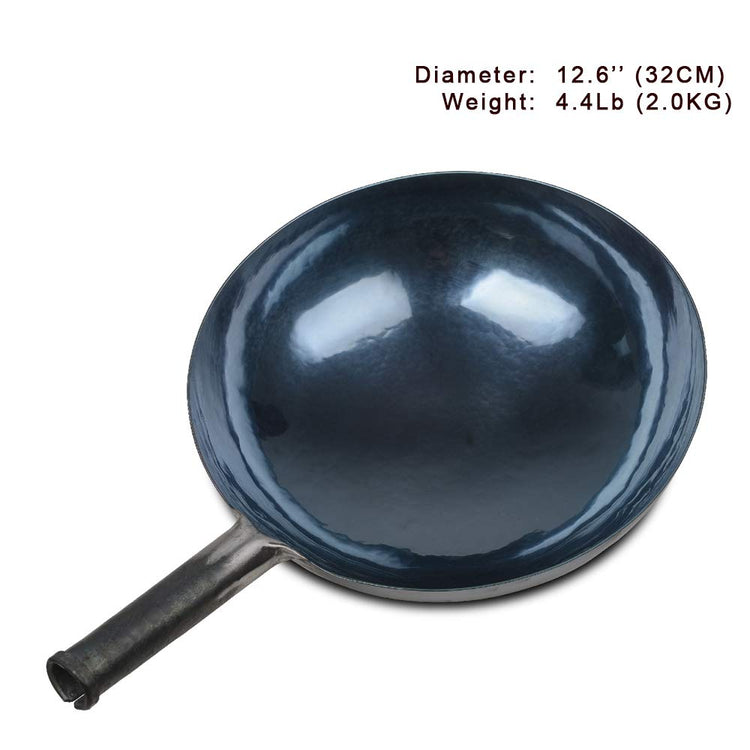ZhenSanHuan Chinese Hand Hammered Iron Woks and Stir Fry Pans