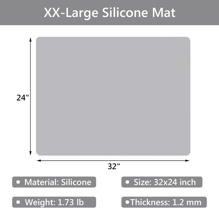 2 Pack Silicone Mats for Countertop (2 Count)