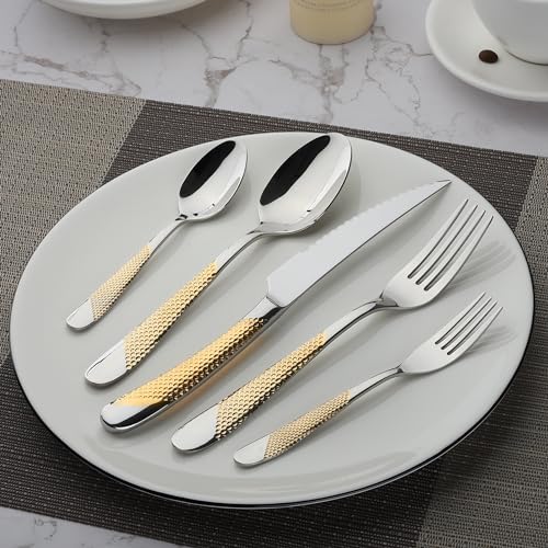 Gold Silverware Set 60 (20 Count)