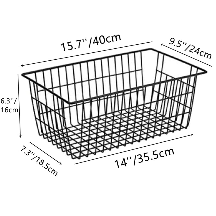 Farmhouse Metal Wire Basket (3 Count)