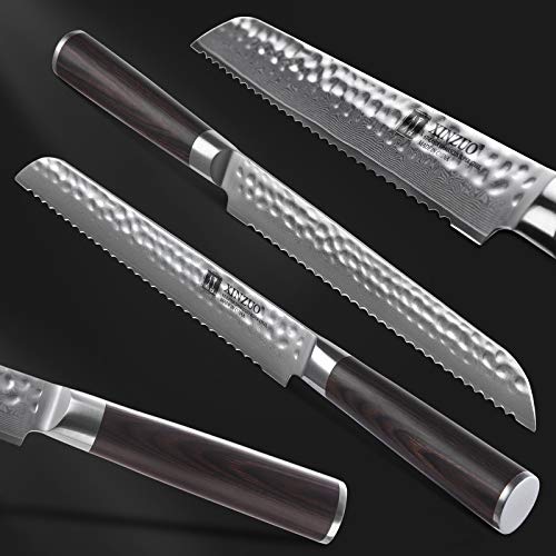 67 Layers Damascus Bread Slicing Knife