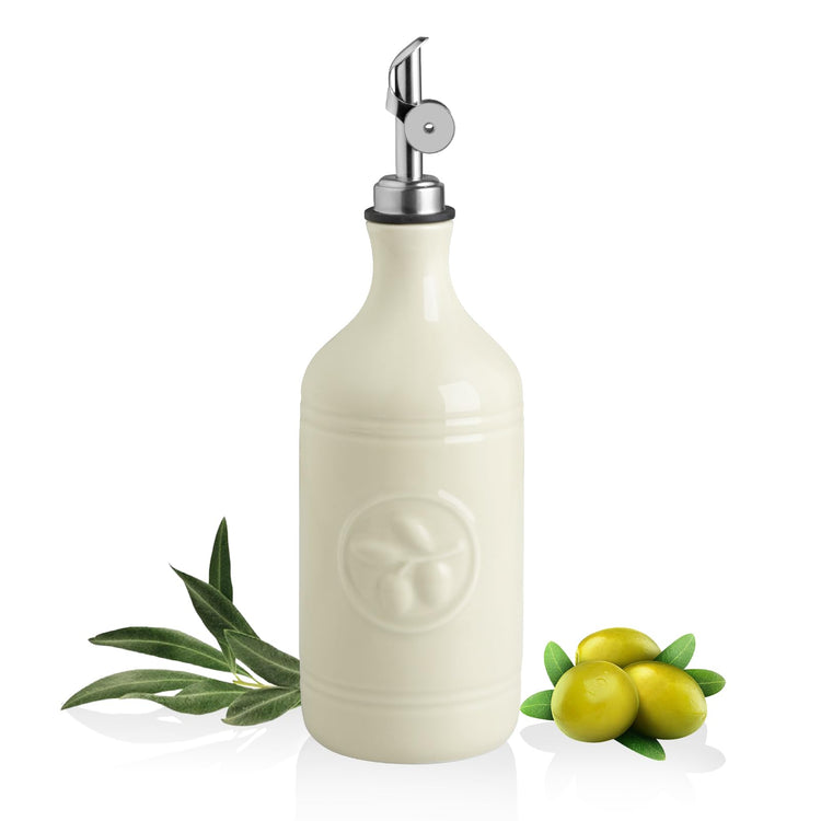 Sweejar 16 Oz Ceramic Olive Oil Dispenser Bottle