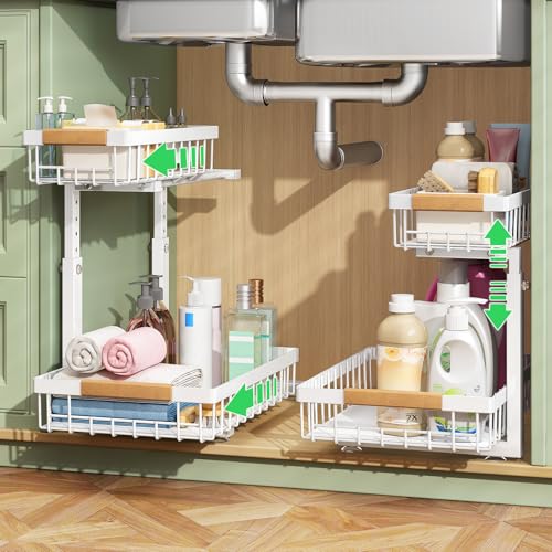 Under Sink Organizer (White / 1 Pack)