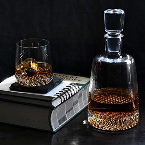 Whisky Set Decanter 32.1 oz & 6 × 10.1 oz Glasses