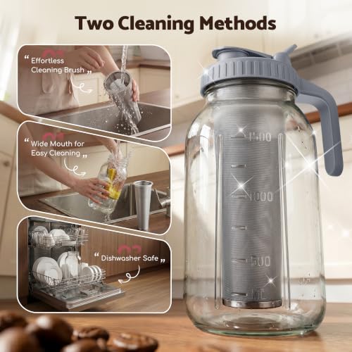 Cold Brew Coffee Maker (64 Ounces / Gray)