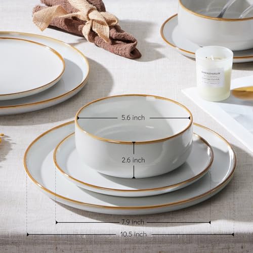 Plates and Bowls Set for 4