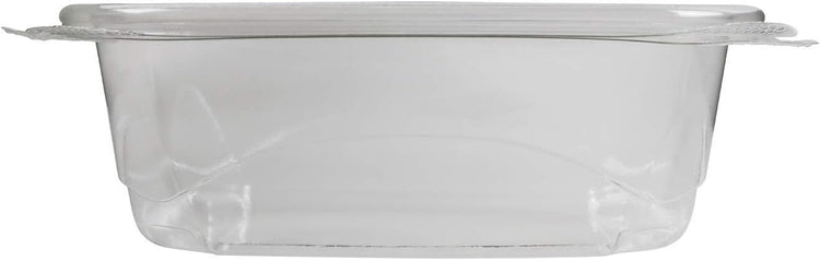 Karat PET Hinged Deli Containers with Lids - Perfect for Pasta Salads, Fruit, Deli Sides, and Home Meal Prep - Clear Plastic Food Containers, Take Out Containers (12oz)