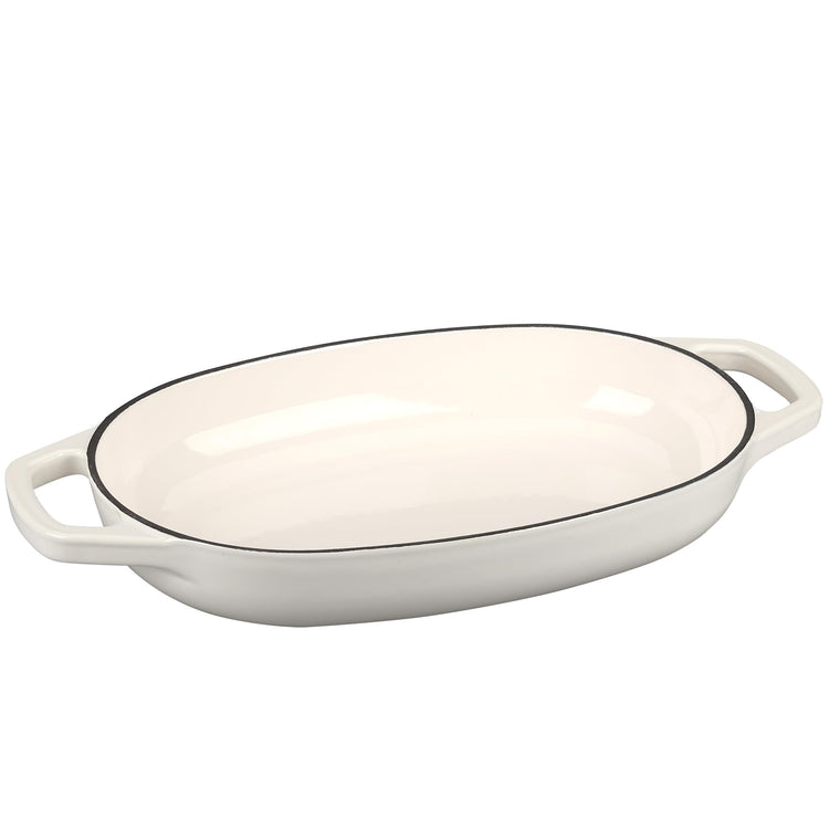 Enameled Cast Iron Oval Dutch Oven Pot with Lid