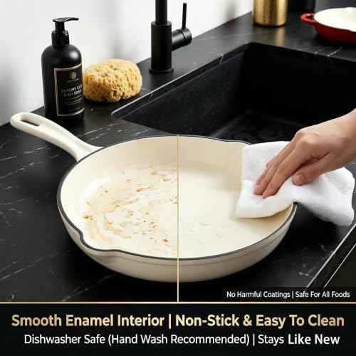 Nonstick Enameled Cast Iron Cookware Set