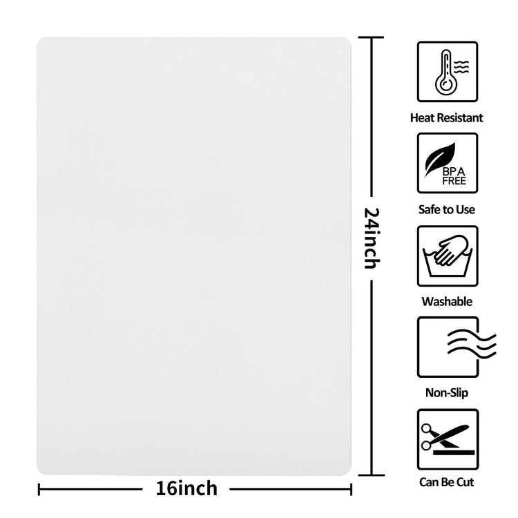 Silicone Mats for Kitchen Counter Thicker Extra Large Heat Resistant Mats Countertop Protector Liners for Bottom of Oven Air Fryer Coffee Maker