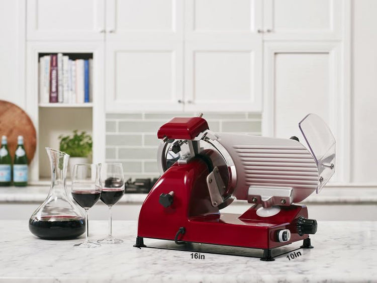 10" Electric Deli Meat Slicer (Royal Red)