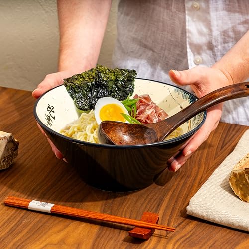 Large Ramen Bowl Set (Great Wave / 9 inch)