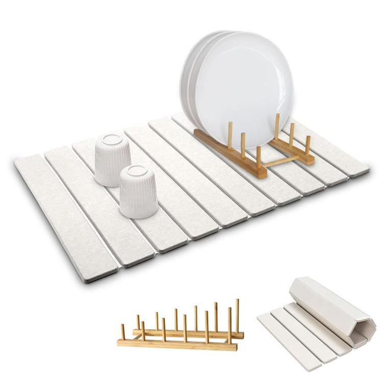 Large Stone Dish Drying Mat for Kitchen Counter