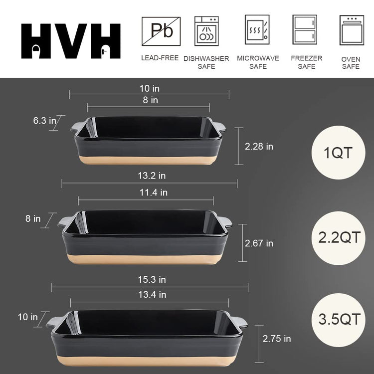 Baking Dish Set (3 Count)