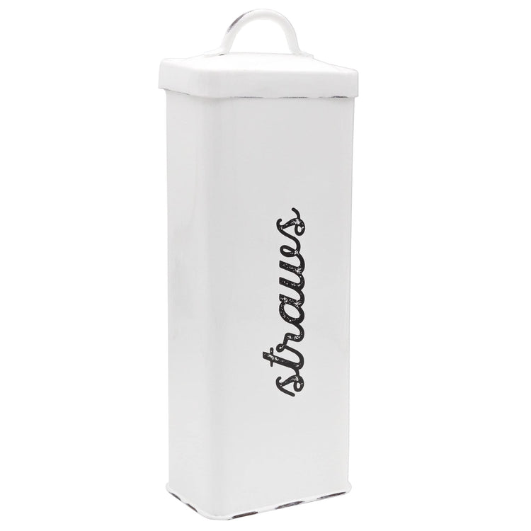 Farmhouse Enamelware Straw Holder