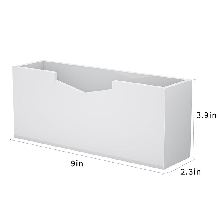 White Acrylic Guest Towel & Napkin Holder