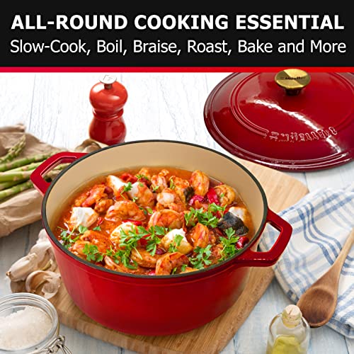 Mueller 6QT Enameled Cast Iron Dutch Oven with Lid